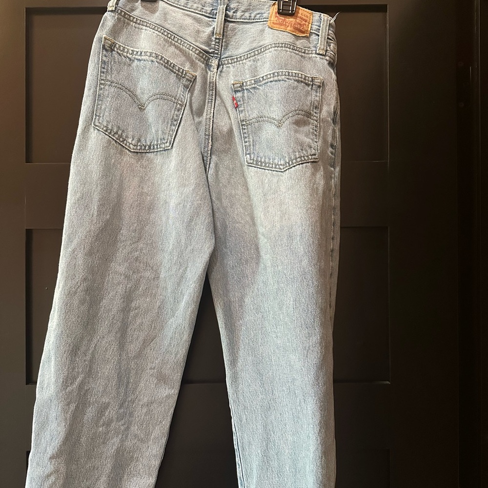 Levi's Light Blue High-Rise Baggy/Straight Mix Jeans